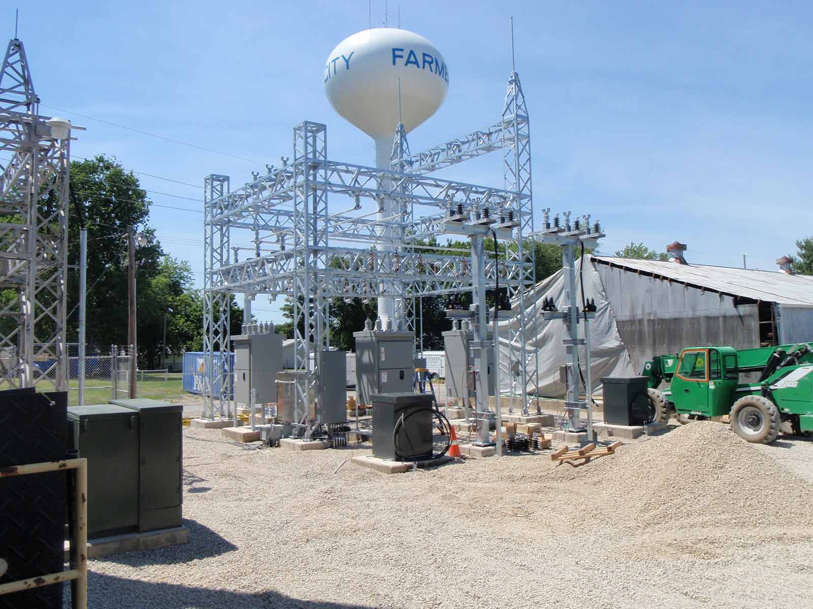 electric sub station in Farmer City Illinois