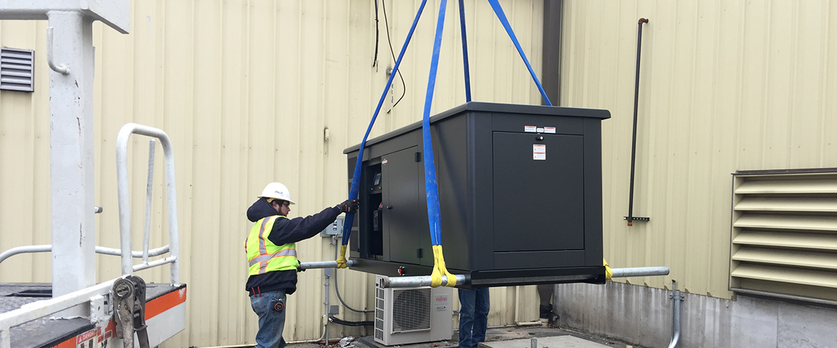 Pals Electric installing a generator